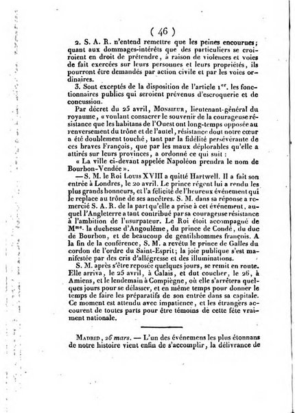 L'ami de la religion et du roi journal ecclesiastique, politique et litteraire