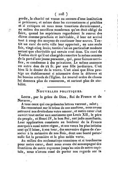 L'ami de la religion et du roi journal ecclesiastique, politique et litteraire