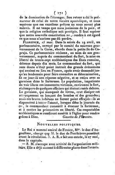 L'ami de la religion et du roi journal ecclesiastique, politique et litteraire