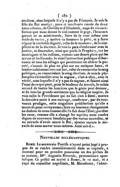 L'ami de la religion et du roi journal ecclesiastique, politique et litteraire