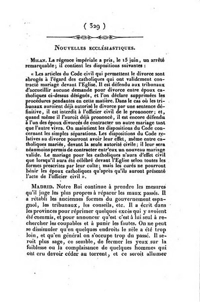 L'ami de la religion et du roi journal ecclesiastique, politique et litteraire