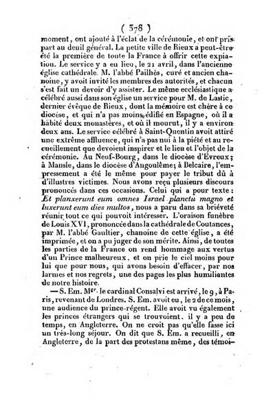 L'ami de la religion et du roi journal ecclesiastique, politique et litteraire