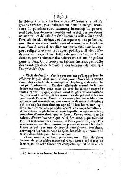 L'ami de la religion et du roi journal ecclesiastique, politique et litteraire