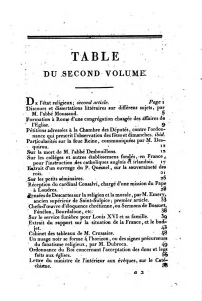 L'ami de la religion et du roi journal ecclesiastique, politique et litteraire