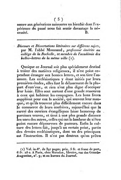 L'ami de la religion et du roi journal ecclesiastique, politique et litteraire