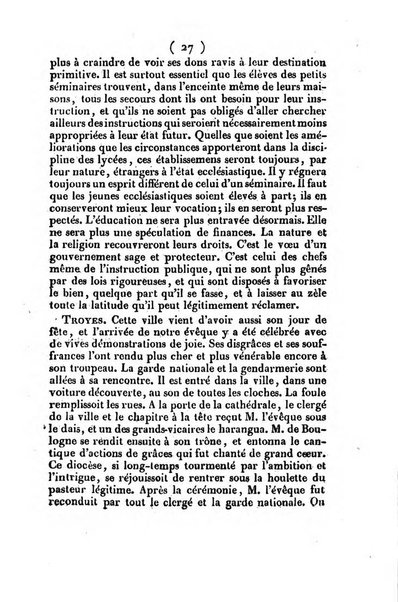 L'ami de la religion et du roi journal ecclesiastique, politique et litteraire