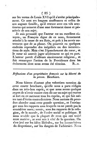 L'ami de la religion et du roi journal ecclesiastique, politique et litteraire