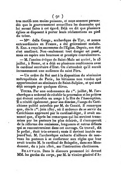 L'ami de la religion et du roi journal ecclesiastique, politique et litteraire