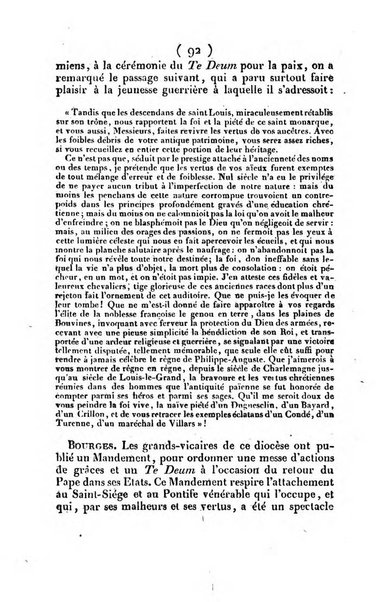 L'ami de la religion et du roi journal ecclesiastique, politique et litteraire