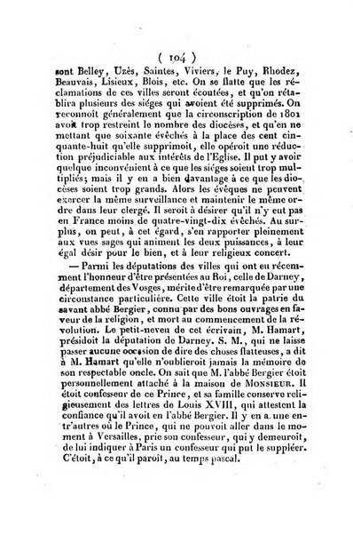 L'ami de la religion et du roi journal ecclesiastique, politique et litteraire