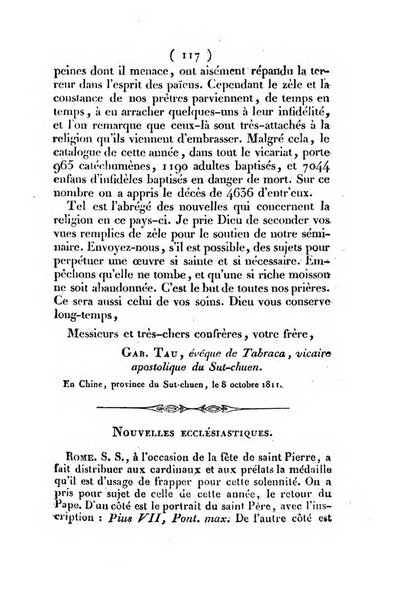 L'ami de la religion et du roi journal ecclesiastique, politique et litteraire