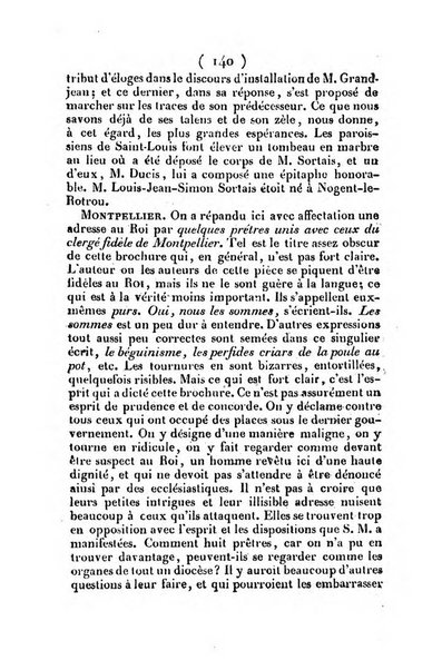 L'ami de la religion et du roi journal ecclesiastique, politique et litteraire