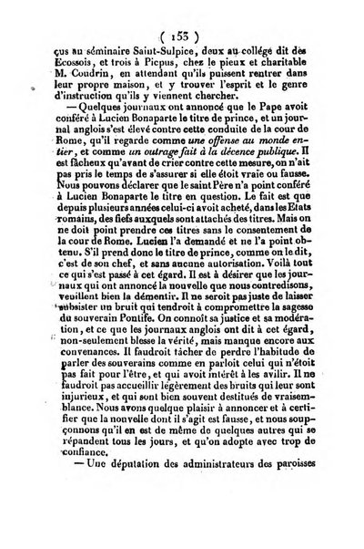 L'ami de la religion et du roi journal ecclesiastique, politique et litteraire