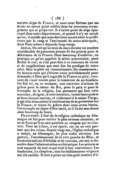 L'ami de la religion et du roi journal ecclesiastique, politique et litteraire