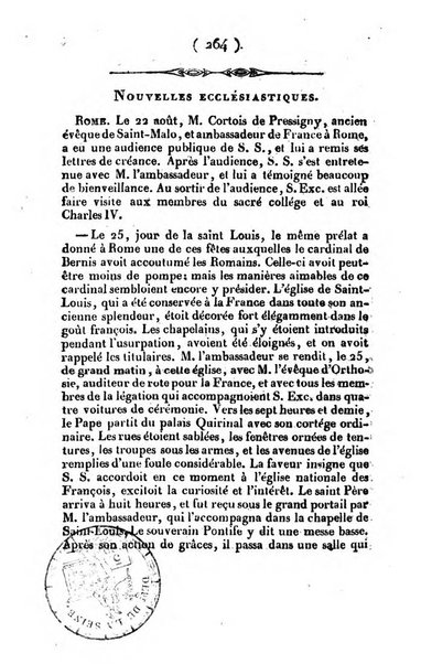 L'ami de la religion et du roi journal ecclesiastique, politique et litteraire