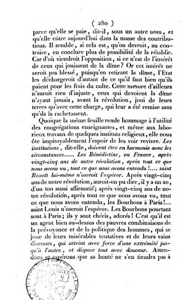 L'ami de la religion et du roi journal ecclesiastique, politique et litteraire