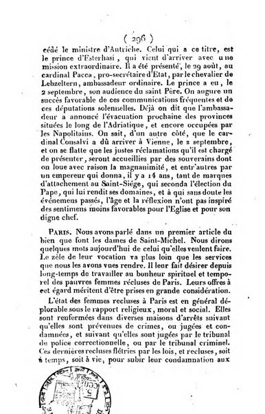 L'ami de la religion et du roi journal ecclesiastique, politique et litteraire