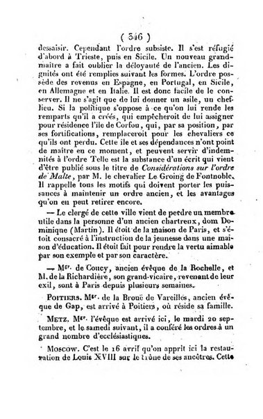 L'ami de la religion et du roi journal ecclesiastique, politique et litteraire