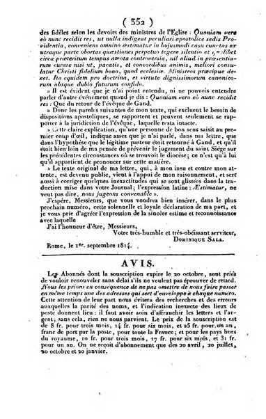 L'ami de la religion et du roi journal ecclesiastique, politique et litteraire