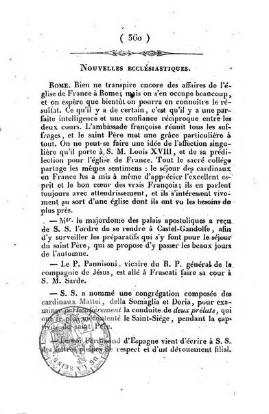 L'ami de la religion et du roi journal ecclesiastique, politique et litteraire