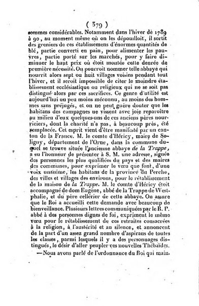 L'ami de la religion et du roi journal ecclesiastique, politique et litteraire