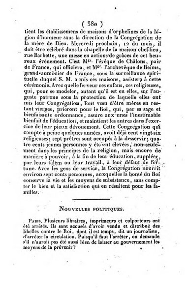 L'ami de la religion et du roi journal ecclesiastique, politique et litteraire