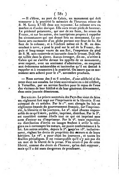 L'ami de la religion et du roi journal ecclesiastique, politique et litteraire