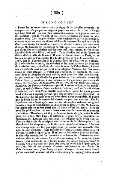 L'ami de la religion et du roi journal ecclesiastique, politique et litteraire