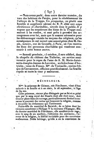 L'ami de la religion et du roi journal ecclesiastique, politique et litteraire