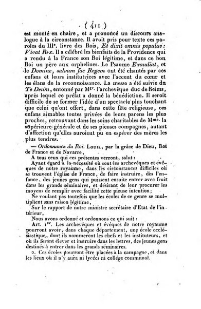 L'ami de la religion et du roi journal ecclesiastique, politique et litteraire