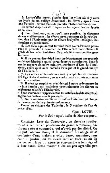 L'ami de la religion et du roi journal ecclesiastique, politique et litteraire