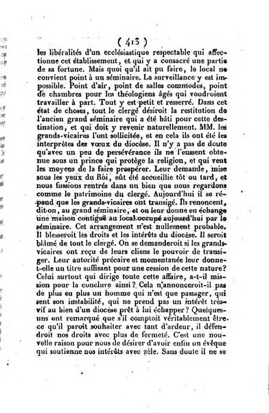 L'ami de la religion et du roi journal ecclesiastique, politique et litteraire