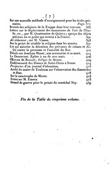 L'ami de la religion et du roi journal ecclesiastique, politique et litteraire