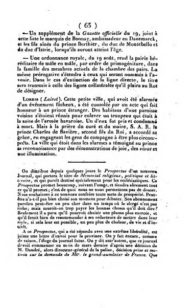 L'ami de la religion et du roi journal ecclesiastique, politique et litteraire