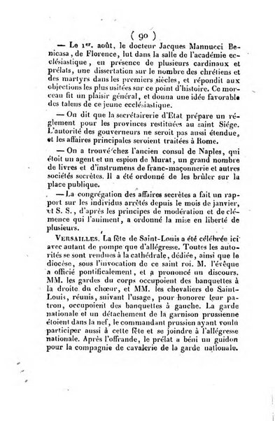 L'ami de la religion et du roi journal ecclesiastique, politique et litteraire