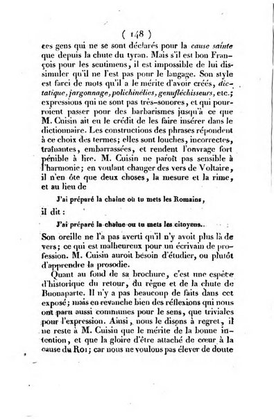 L'ami de la religion et du roi journal ecclesiastique, politique et litteraire