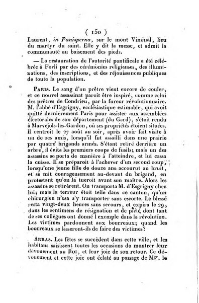 L'ami de la religion et du roi journal ecclesiastique, politique et litteraire