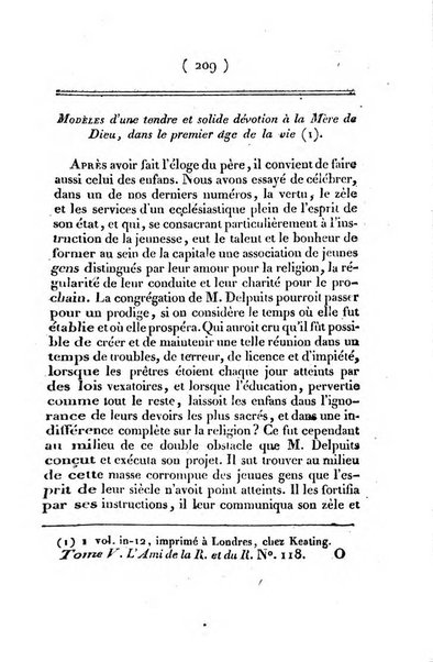 L'ami de la religion et du roi journal ecclesiastique, politique et litteraire