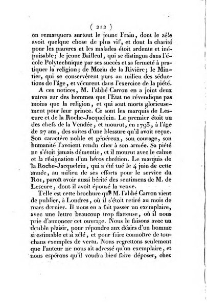 L'ami de la religion et du roi journal ecclesiastique, politique et litteraire