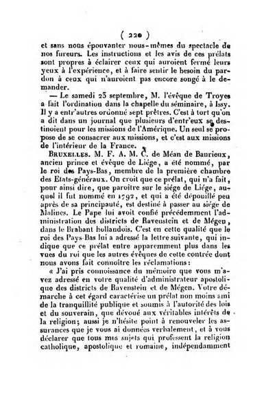 L'ami de la religion et du roi journal ecclesiastique, politique et litteraire