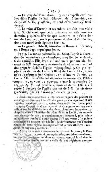 L'ami de la religion et du roi journal ecclesiastique, politique et litteraire