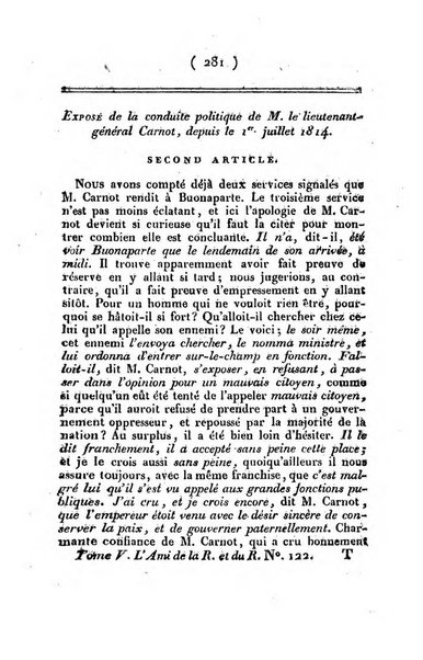 L'ami de la religion et du roi journal ecclesiastique, politique et litteraire