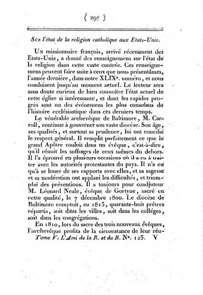 L'ami de la religion et du roi journal ecclesiastique, politique et litteraire