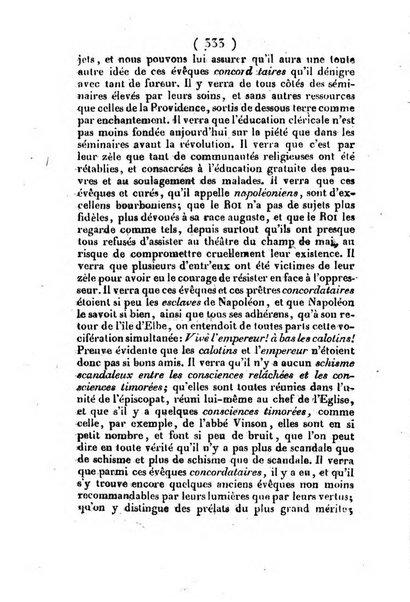 L'ami de la religion et du roi journal ecclesiastique, politique et litteraire