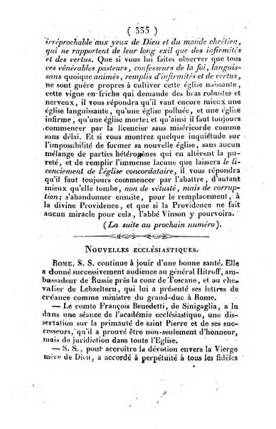 L'ami de la religion et du roi journal ecclesiastique, politique et litteraire