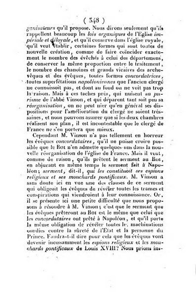 L'ami de la religion et du roi journal ecclesiastique, politique et litteraire