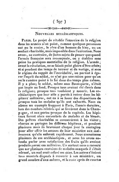 L'ami de la religion et du roi journal ecclesiastique, politique et litteraire