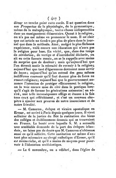 L'ami de la religion et du roi journal ecclesiastique, politique et litteraire