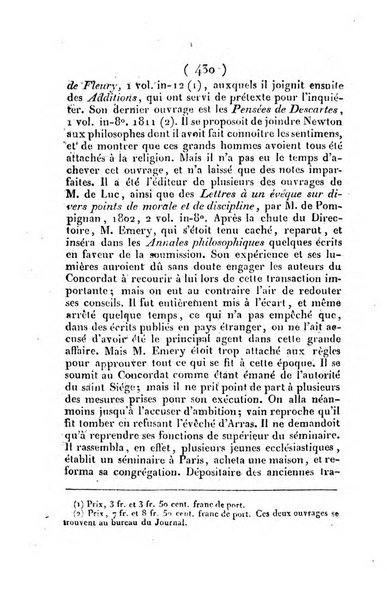 L'ami de la religion et du roi journal ecclesiastique, politique et litteraire