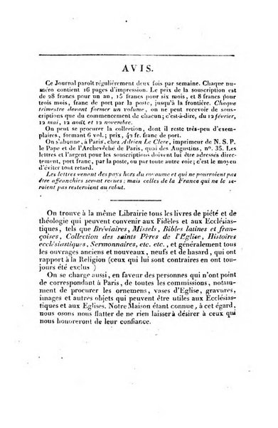 L'ami de la religion et du roi journal ecclesiastique, politique et litteraire